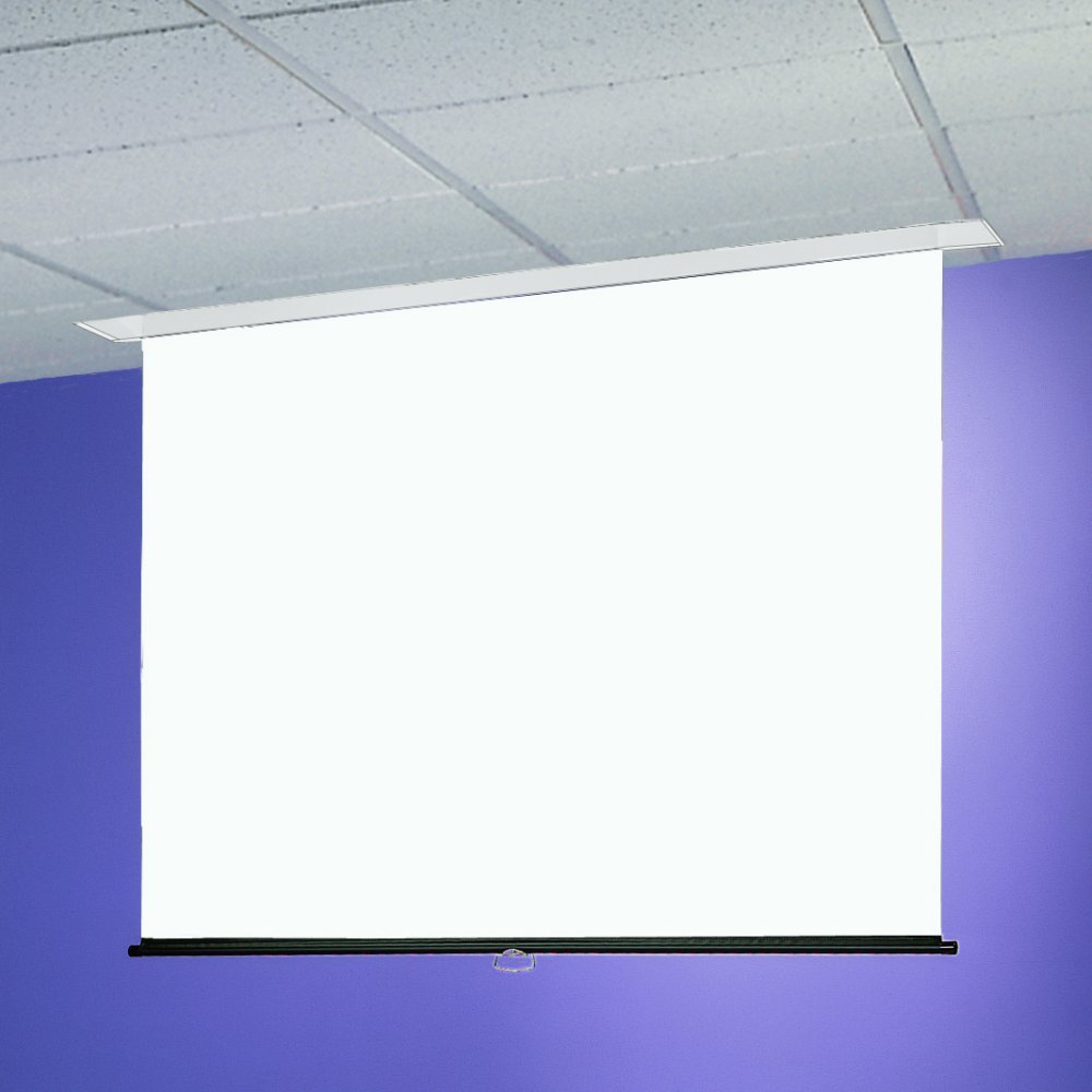 Draper Inc Access/Series M with autoreturn Manual Ceilingscreen 70X70IN