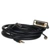 6' HDMI (M) to DVI-D Single Link (M) Cable w/3.5 mm Audio Connectors & Gold Plated Contacts (Black) view 1