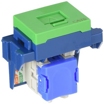 Panasonic Gutto Su CAT6 Data Modular Jack, green