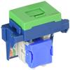 Panasonic Gutto Su CAT6 Data Modular Jack, green view 1