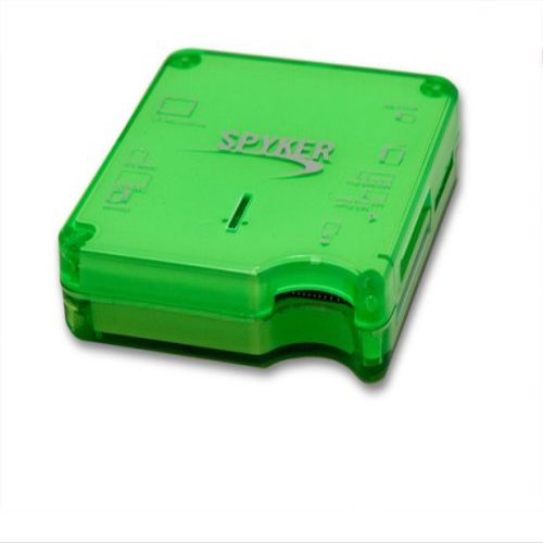 Connectland Spyker CL-CRD20016 6 slots Card Reader Reads SDHC Up to 32G with built-in USB Cable (Green)
