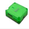 Connectland Spyker CL-CRD20016 6 slots Card Reader Reads SDHC Up to 32G with built-in USB Cable (Green) view 2