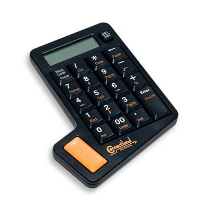 Connectland CL-KBD50006 12-Digit USB Numeric Keypad with Calculator 21-Key with 8 Hot Keys (Black)