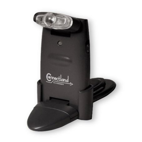 Connectland CL-USB-TORLT USB Rechargeable Torch with 1x USB Port Super Bright LED Torch with Book Clip and Notebook Clip