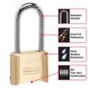 Master Lock 175LH 2' Wide Set Your Own Combination Padlock, with 2-1/4 in. Shackle, Brass Finish view 2