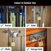 Master Lock 175LH 2' Wide Set Your Own Combination Padlock, with 2-1/4 in. Shackle, Brass Finish view 4