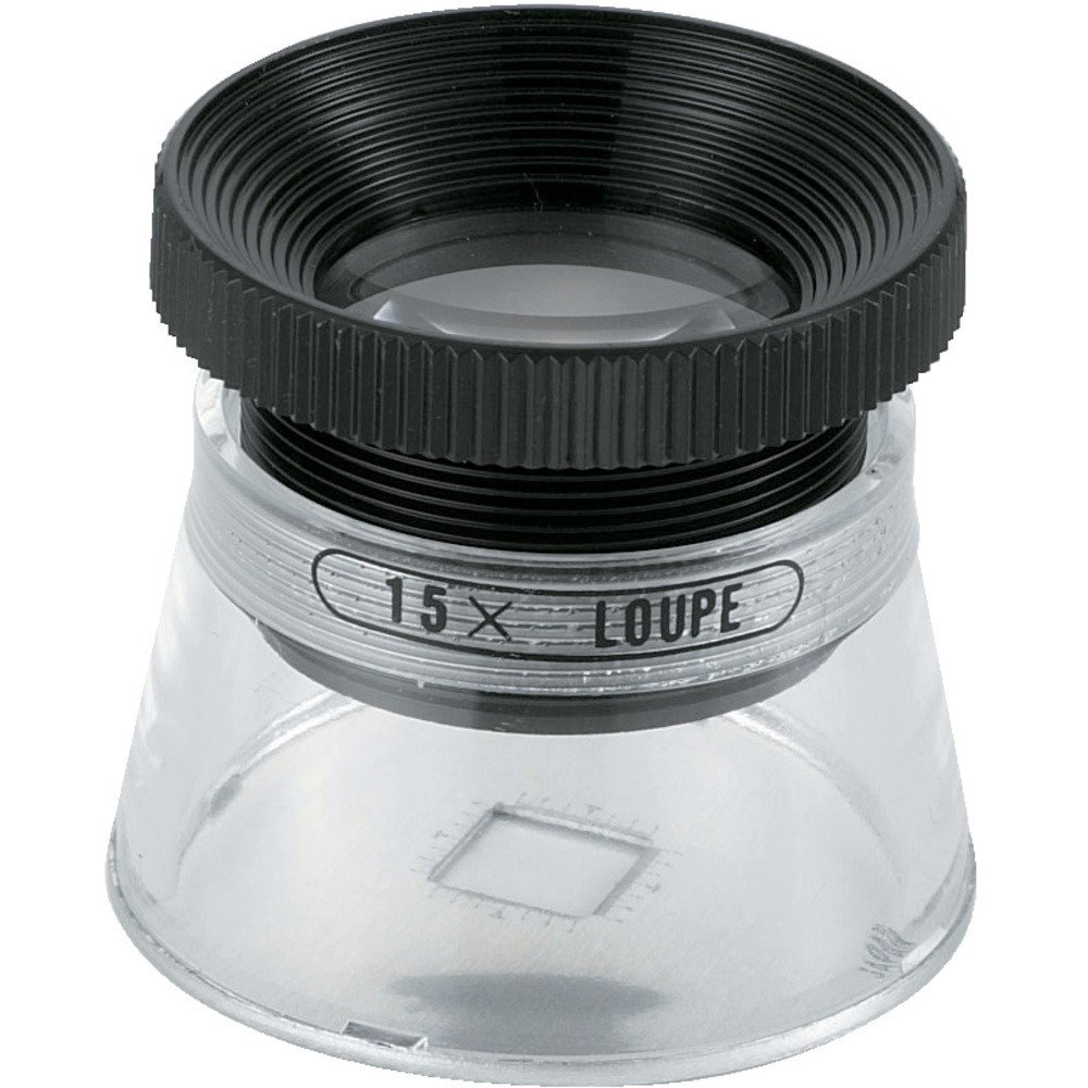 TRUSCO TL-SL15K Scale Loupe with Scale 15x 13.8 x 13.0 inches (35 x 33 cm)