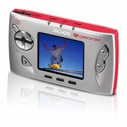 Archos G-Mini 402 Camcorder/Portable Media Player - Refurbished (Silver/Red)