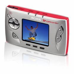 Archos G-Mini 402 Camcorder/Portable Media Player - Refurbished (Silver/Red)