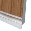 Door Bottom Draft Stoppers, 36" Clear and White Door Sweep Strips ~ Pack of Four view 2