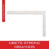 Starrett Professional Framing Square with Clear Coating and Tempered Steel - 1/8" Graduation Stamping, 24" x 2" Body, 16" x 1-1/2" Tongue - FS-24 view 3