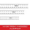 Starrett Straight Edge Aluminum Rule, 24" Length, 2" Width, .081" Thick view 3