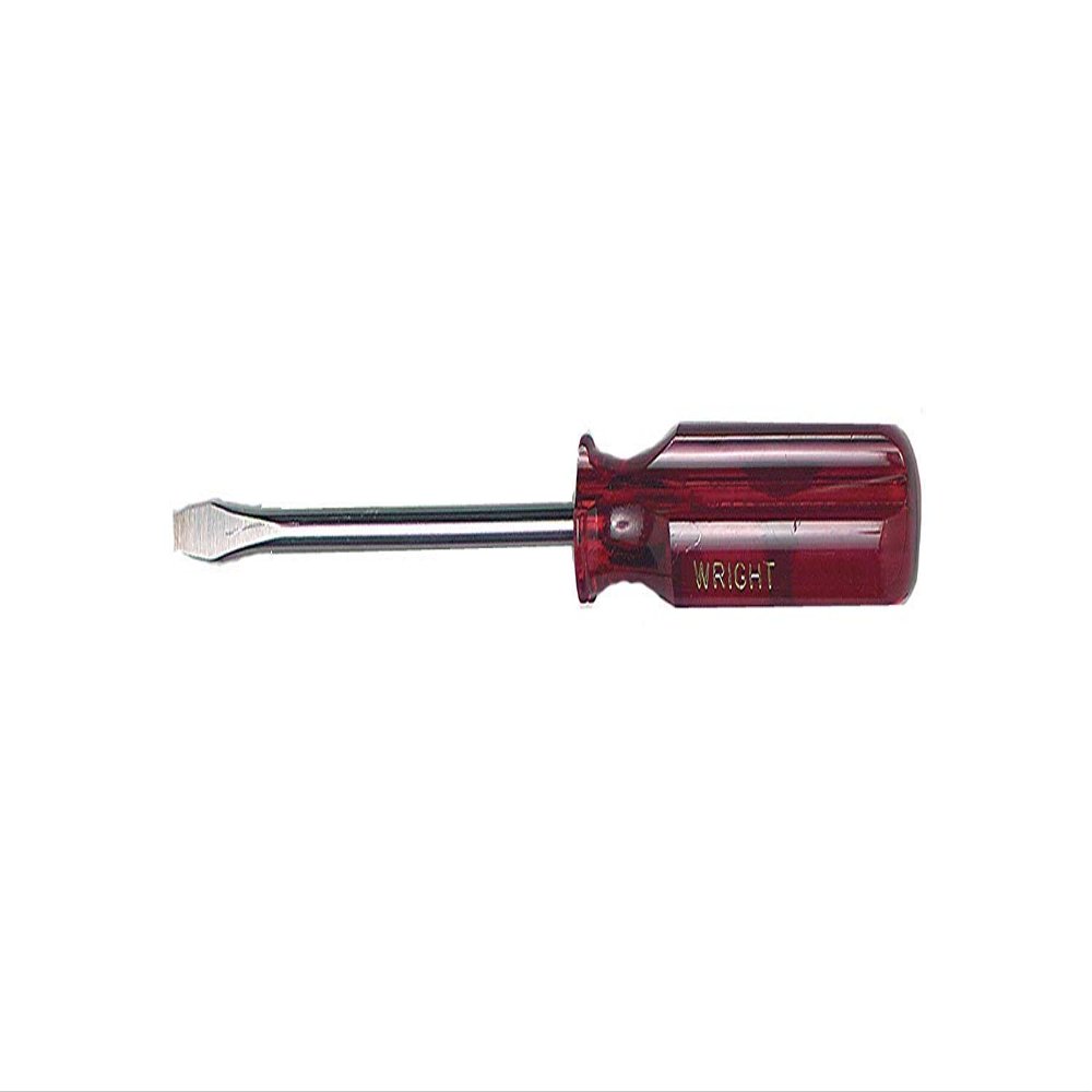 Wright Tool 9122 1/4" Tip Size Round Shank Screwdriver, 3-7/16" Length