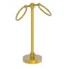 Allied Brass GL-53-PB Vanity Top 2 Ring Guest Towel Holder, Polished Brass view 1