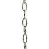 Progress Lighting Accessory Chain - 10' of 9 Gauge Chain, Indoor & Outdoor, P8757-104, Polished Nickel view 1