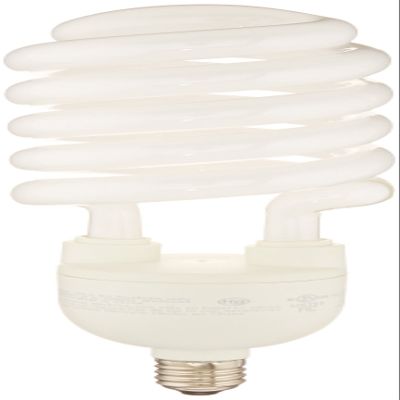 TCP CFL Spring Lamp, 300W Equivalent, Cool White (4100K) MEDIUM (e26) Base Spiral Light Bulb, 4200 Lumens
