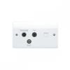 Mk K3561DABWHI 2-Gang TV/FM Dab/SAT Triplexer and BT Secondary view 1