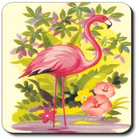 Art Plates Flamingo Mouse Pad