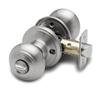 Copper Creek Colonial Privacy Interior Door Knob  ANSI Grade-3 Certified, Modern Heavy Duty Handle, Easy Install and Reversible for Bedroom, Bathroom and Closets  Satin Stainless (1 Pack) view 1