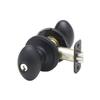 Copper Creek EK2040BC Egg Door Knob, Keyed Entry Function, 1 Pack, in Black view 1