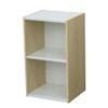 Iris Ohyama UB-6035 Rack, Space Unit, Width 13.8 x Depth 11.4 x Height 23.6 inches (35 x 29 x 60 cm), White/Light Maple view 1