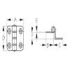 Sea Dog 2015901 Stainless Offset Hinge 1-1/2 view 2