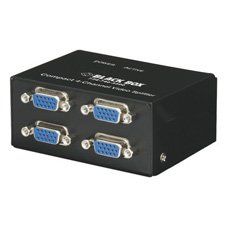 Black Box Network Services Compact Vga Video Splitter 4-channel