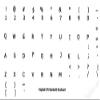 English US Transparent Keyboard Stickers with Black Lettering for PC Computer LAPTOPS Desktop Keyboards view 2