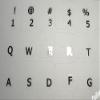 English US Transparent Keyboard Stickers with Black Lettering for PC Computer LAPTOPS Desktop Keyboards view 3