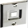Leviton QuickPort Telephone Wall Jack, Stainless Steel, Recessed Port, 4108W-1SP view 1