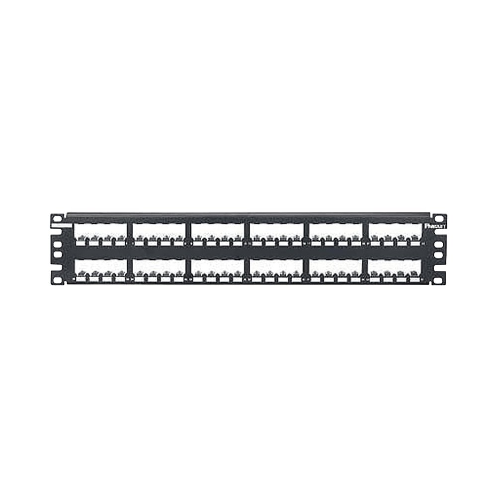 Panduit CP48BLY 48-Port Flat Patch Panel, Black