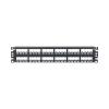 Panduit CP48BLY 48-Port Flat Patch Panel, Black view 1