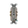 Eaton TRBR20W-BXSP 20-Amp 3-Wire 125-Volt Tamper Resistant Commercial Grade Duplex Receptacle 2-Pole, White view 4
