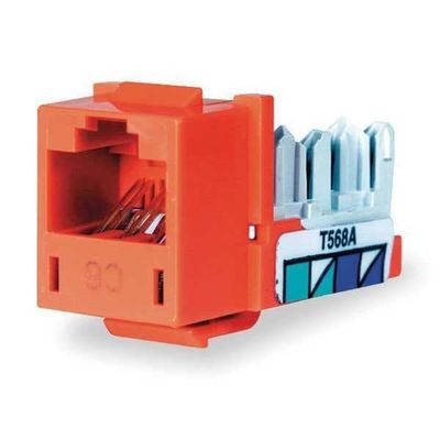 Telephone/Data, Jack, XCELERATOR, Cat 6, Orange