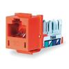 Telephone/Data, Jack, XCELERATOR, Cat 6, Orange view 1