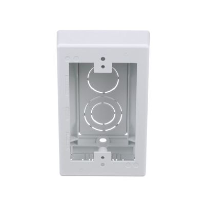 Junction Box Low V Adhesive WHT 1 Gang