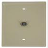 Leviton Midsize Video Wall Jack, F Connector, 40539-MI, Ivory view 1