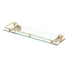 Gatco 1438 Glass Railing Shelf, Brass view 1