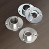 Gatco 833 2-5/8-Inch Diameter Wall Flange Pair, Exposed Screw Mounting, Chrome view 2