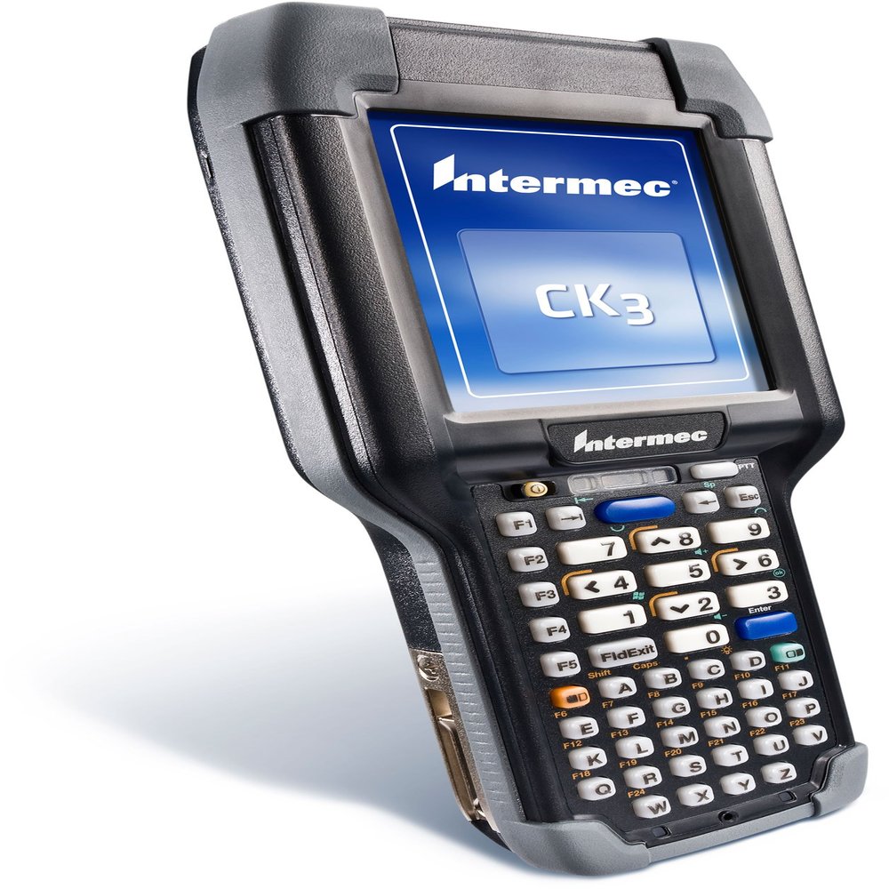 INTERMEC CK3B20N00E100 ALPHANUMERIC KEYPAD, 128MB/512MB, WLAN 802.11A/B/G, Bluetooth, EA20X Extended Range Area IMG, Color QVGA Display, WM 6.1 WWE, Hand Strap