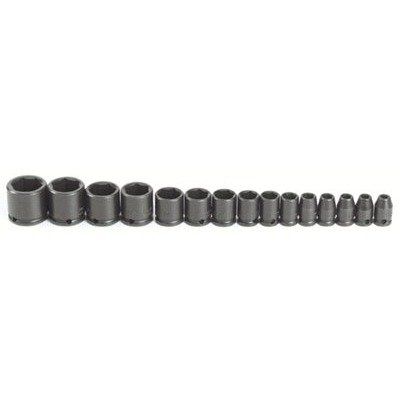 Torqueplus 15 Pc Impact Socket Sets, 3/8 in, 6 Point