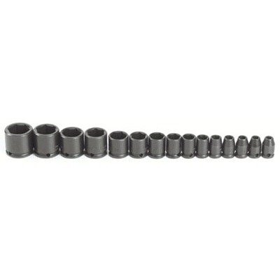 Torqueplus 15 Pc Impact Socket Sets, 3/8 in, 6 Point