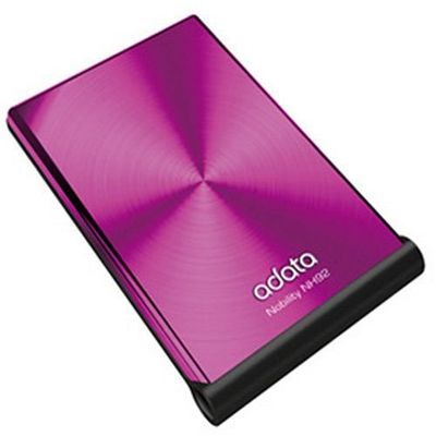 A-Data USA 2.5-Inch USB 2.0 500 GB External Hard Drive with Leather Storage Case - ANH92500GUCPK (Pink)