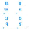 Armenian Keyboard Stickers Transparent Blue Lettering for All PC Desktop Computer Laptop view 1