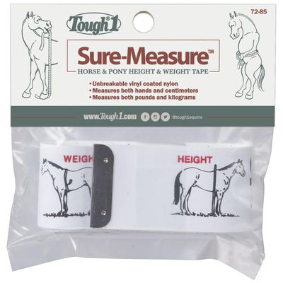 Tough 1 Sure Measure Horse and Pony Height/Weight Tape