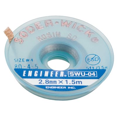 ENGINEER SWU-04 SOLDER-WICK ROSIN SD for Excellent Absorbency