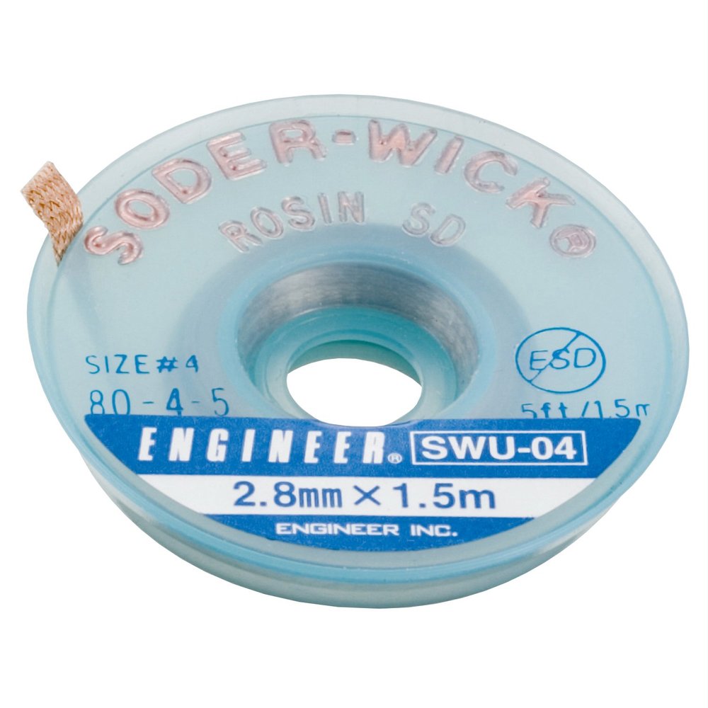 ENGINEER SWU-04 SOLDER-WICK ROSIN SD for Excellent Absorbency