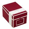 Semikolon - Photo Storage Box Large with Cover Window and Adjustable Tabs, Burgundy view 1