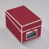 Semikolon - Photo Storage Box Large with Cover Window and Adjustable Tabs, Burgundy view 2