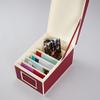 Semikolon - Photo Storage Box Large with Cover Window and Adjustable Tabs, Burgundy view 3